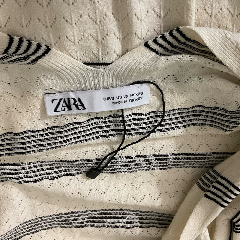 ZARA STRIPED KNIT DRESS - NEW - Picture 4 of 4